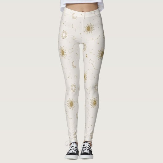  stijl constellatiepatroon leggings (Voorkant)