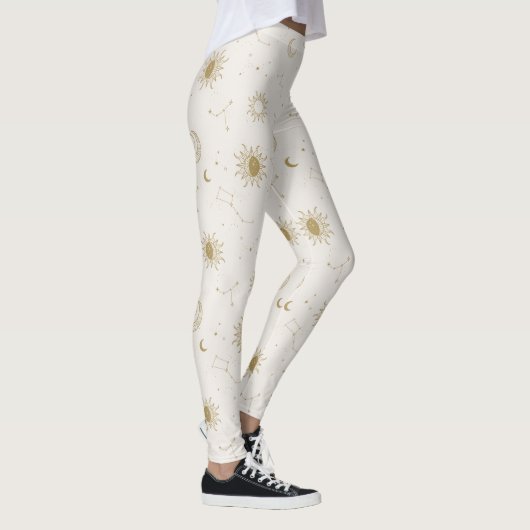 stijl constellatiepatroon leggings (Rechts)