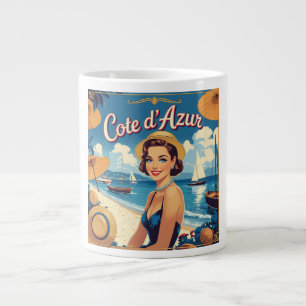  stijl Cote d'Azur Beach Girl Grote Koffiekop