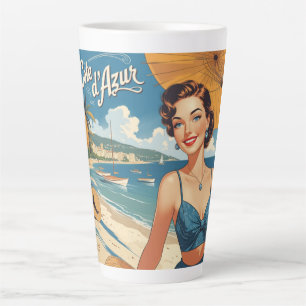  stijl Cote d'Azur Beach Girl Latte Mok