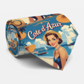  stijl Cote d'Azur Beach Girl Stropdas (Opgerold)