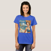  stijl Cote d'Azur Beach Girl T-shirt (Voorkant volledig)