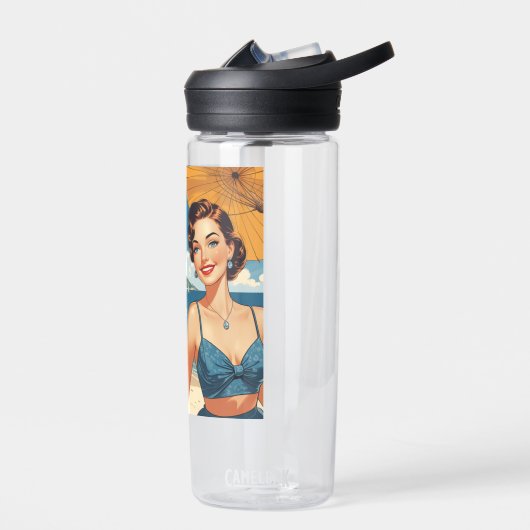  stijl Cote d'Azur Beach Girl Waterfles (Links)