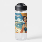  stijl Cote d'Azur Beach Girl Waterfles (Voorkant)