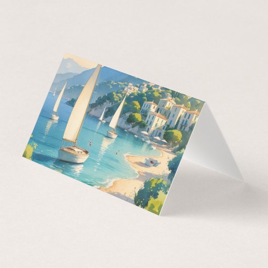  stijl Cote d'Azur Franse Reis Kaart (Voorkant)