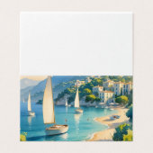  stijl Cote d'Azur Franse Reis Kaart (Buitenkant ongevouwen)