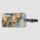  stijl Cote d'Azur Franse Reis Waterverf Bagagelabel (Voorkant (horizontaal))