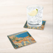  stijl Cote d'Azur Franse Reis Waterverf Kartonnen Onderzetters (Insitu)