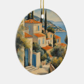  stijl Cote d'Azur Franse Reis Waterverf Keramisch Ornament (Rechts)