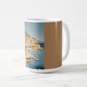  stijl Cote d'Azur Franse Reis Waterverf Koffiemok (Voorkant rechts)