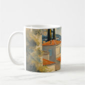  stijl Cote d'Azur Franse Reis Waterverf Koffiemok (Links)