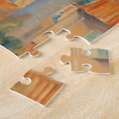 stijl Cote d'Azur Franse Reis Waterverf Legpuzzel (Zijkant)