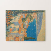stijl Cote d'Azur Franse Reis Waterverf Legpuzzel (Horizontaal)