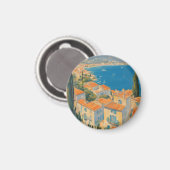  stijl Cote d'Azur Franse Reis Waterverf Magneet (Voorkant / Achterkant)