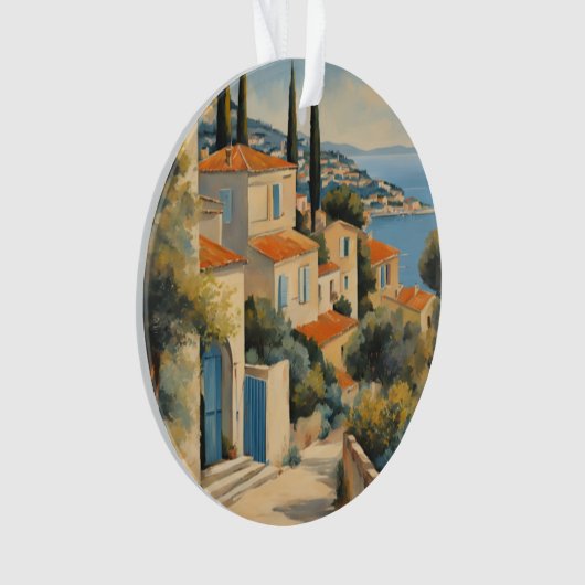  stijl Cote d'Azur Franse Reis Waterverf Ornament (voorkant)