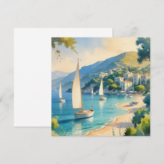  stijl Cote d'Azur Franse reizen (Voorkant / Achterkant)