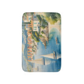 stijl Cote d'Azur Franse reizen Badmat (Voorkant Verticaal)