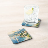  stijl Cote d'Azur Franse reizen Bier Onderzetter (Rechterzijde)