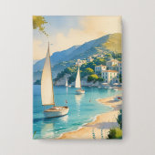  stijl Cote d'Azur Franse reizen Button (Voorkant)