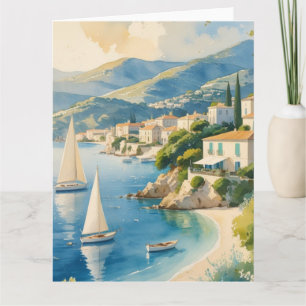  stijl Cote d'Azur Franse reizen Kaart