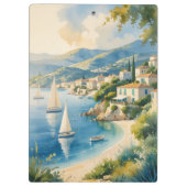  stijl Cote d'Azur Franse reizen Klembord (Achterkant)