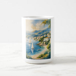  stijl Cote d'Azur Franse reizen Koffiemok