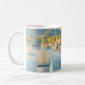stijl Cote d'Azur Franse reizen Koffiemok (Links)