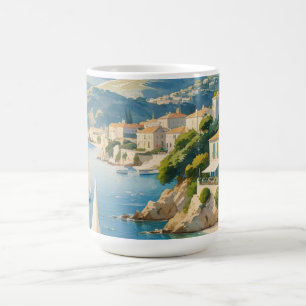  stijl Cote d'Azur Franse reizen Koffiemok
