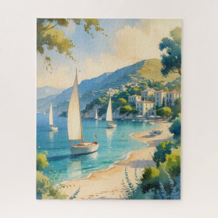  stijl Cote d'Azur Franse reizen Legpuzzel