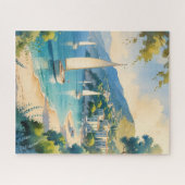 stijl Cote d'Azur Franse reizen Legpuzzel (Horizontaal)