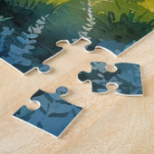 stijl Cote d'Azur Franse reizen Legpuzzel (Zijkant)