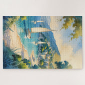  stijl Cote d'Azur Franse reizen Legpuzzel (Horizontaal)