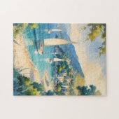 stijl Cote d'Azur Franse reizen Legpuzzel (Horizontaal)