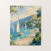 stijl Cote d'Azur Franse reizen Legpuzzel (Verticaal)