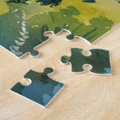 stijl Cote d'Azur Franse reizen Legpuzzel (Zijkant)