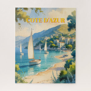  stijl Cote d'Azur Franse reizen Legpuzzel