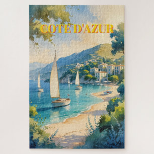  stijl Cote d'Azur Franse reizen Legpuzzel