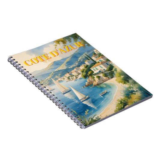  stijl Cote d'Azur Franse reizen Notitieboek (Rechterzijde)