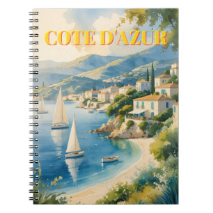  stijl Cote d'Azur Franse reizen Notitieboek