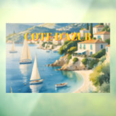 stijl Cote d'Azur Franse reizen Raamsticker (Vel 3)