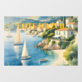 stijl Cote d'Azur Franse reizen Raamsticker (Vel)