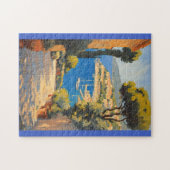 stijl Cote d'Azur Franse reizen schilderij Legpuzzel (Horizontaal)