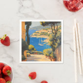 stijl Cote d'Azur Franse reizen schilderij Servet (Insitu)