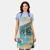 stijl Cote d'Azur Franse reizen Schort (Gedragen)