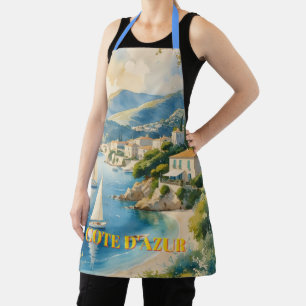  stijl Cote d'Azur Franse reizen Schort
