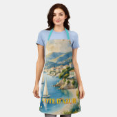  stijl Cote d'Azur Franse reizen Schort (Gedragen)