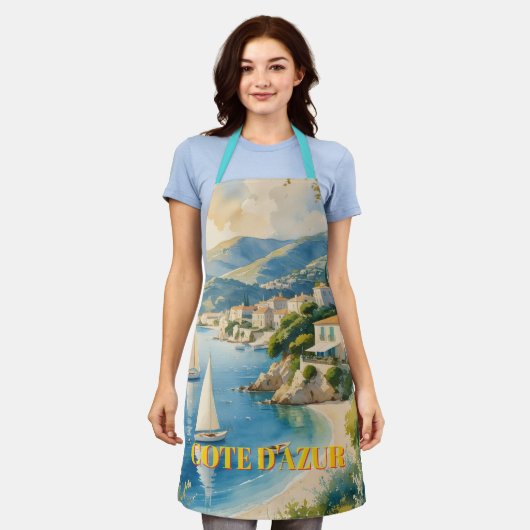 stijl Cote d'Azur Franse reizen Schort (Gedragen)