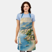  stijl Cote d'Azur Franse reizen Schort (Gedragen)