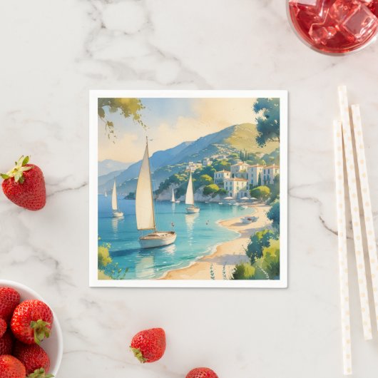  stijl Cote d'Azur Franse reizen Servet (Insitu)