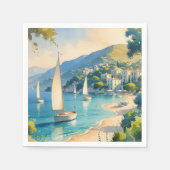  stijl Cote d'Azur Franse reizen Servet (Voorkant)